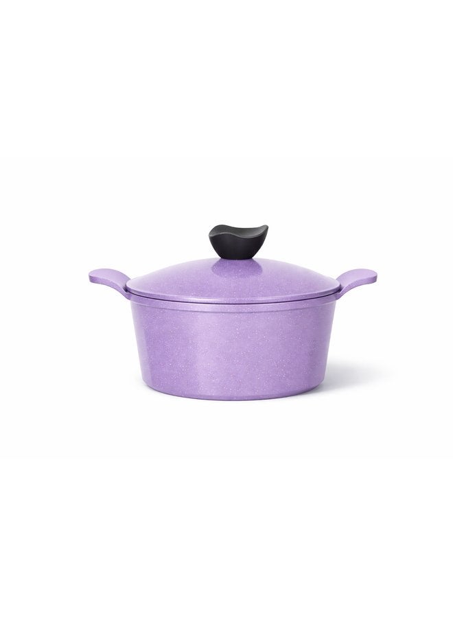 Glory Hexa Non-Stick Granite Cooking Pot Size 18 cm – Lavender